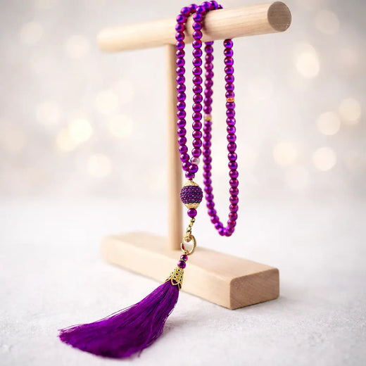 Tasbih Gebetskette mit 99 Perlen – Lila von Molora