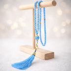 Tasbih Gebetskette mit 99 Perlen – Hellblau Meditationshilfe